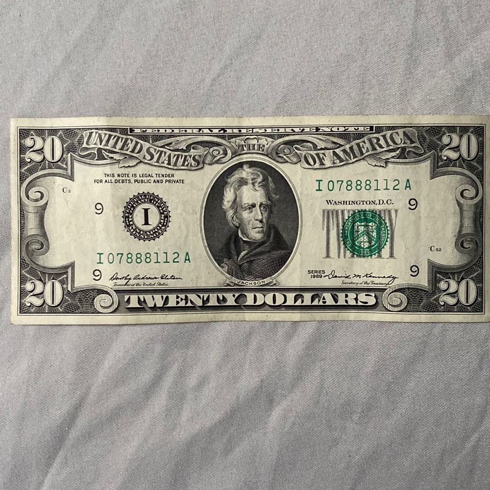 REAL Rare $20 series 1969